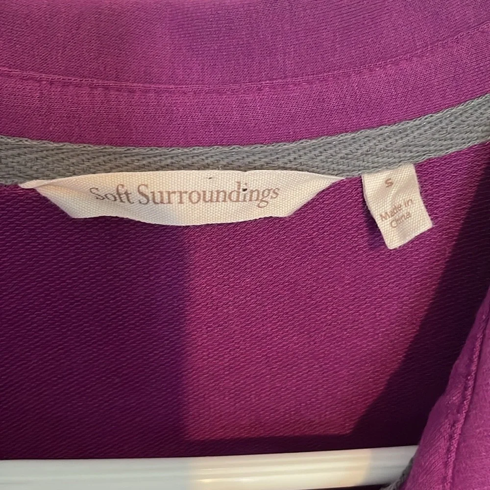 Soft Surroundings Magenta Button-Down Shirt small - Picture 2 of 7